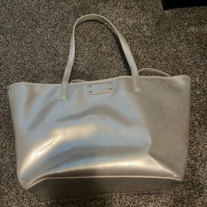 Silver Kate spade purse